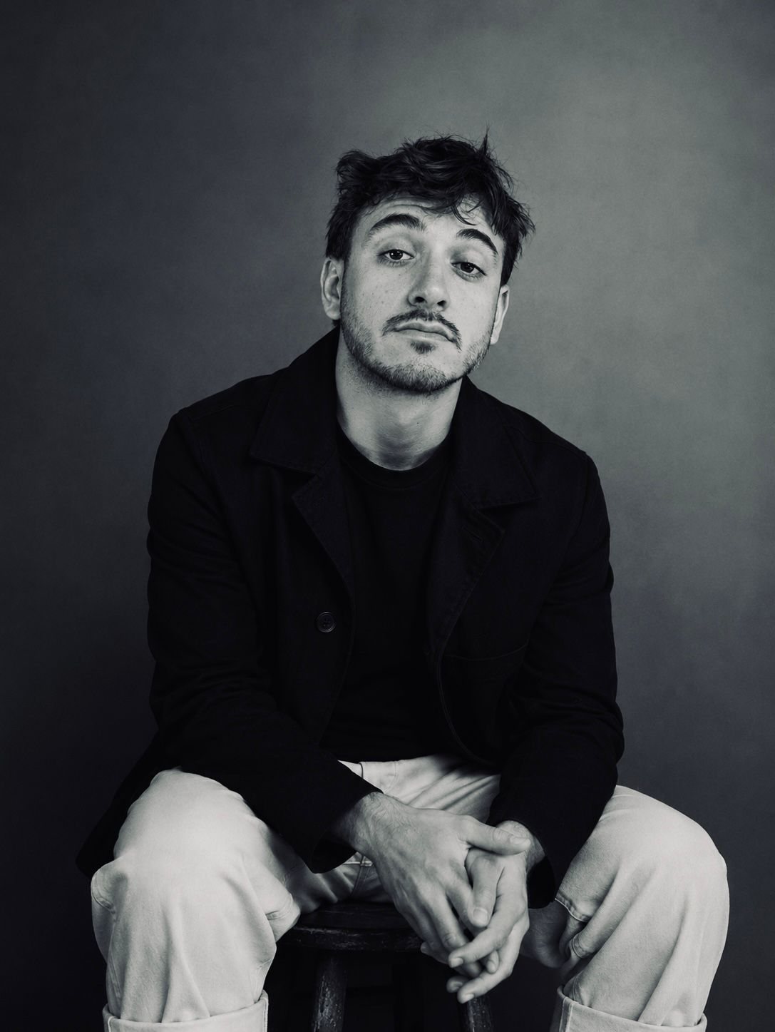 Nico Castillo, retrato en blanco y negro